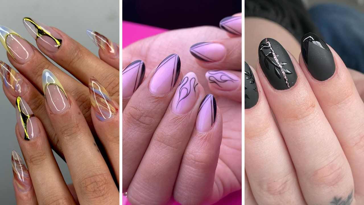 Abstract nail art ideas