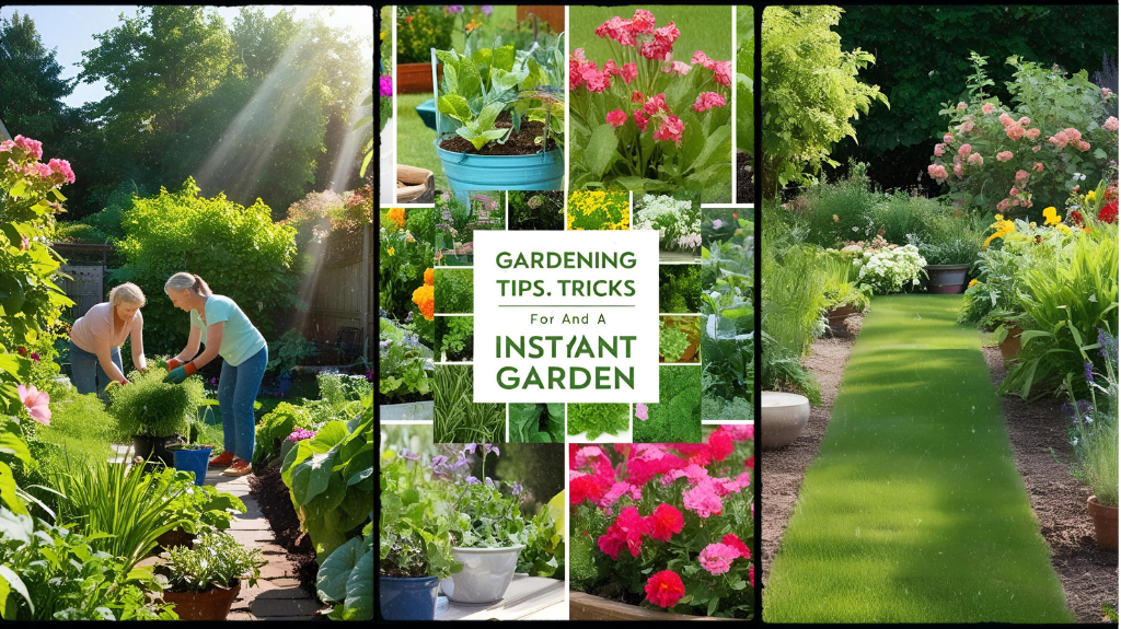 Gardening Tips and Tricks for Instant Garden