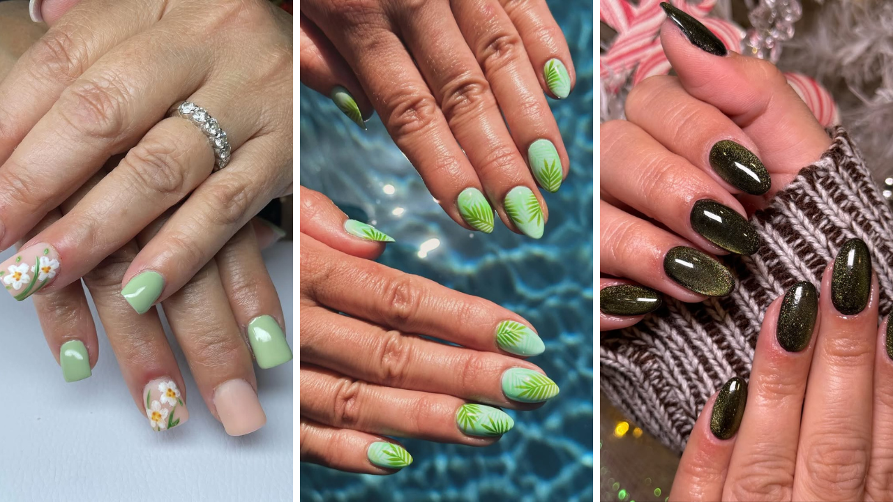 Green nail art ideas