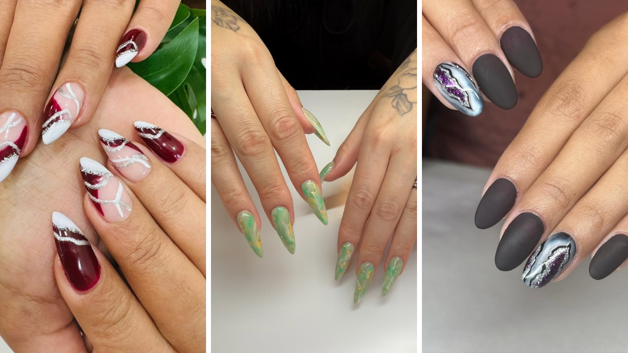 Marble nail art ideas