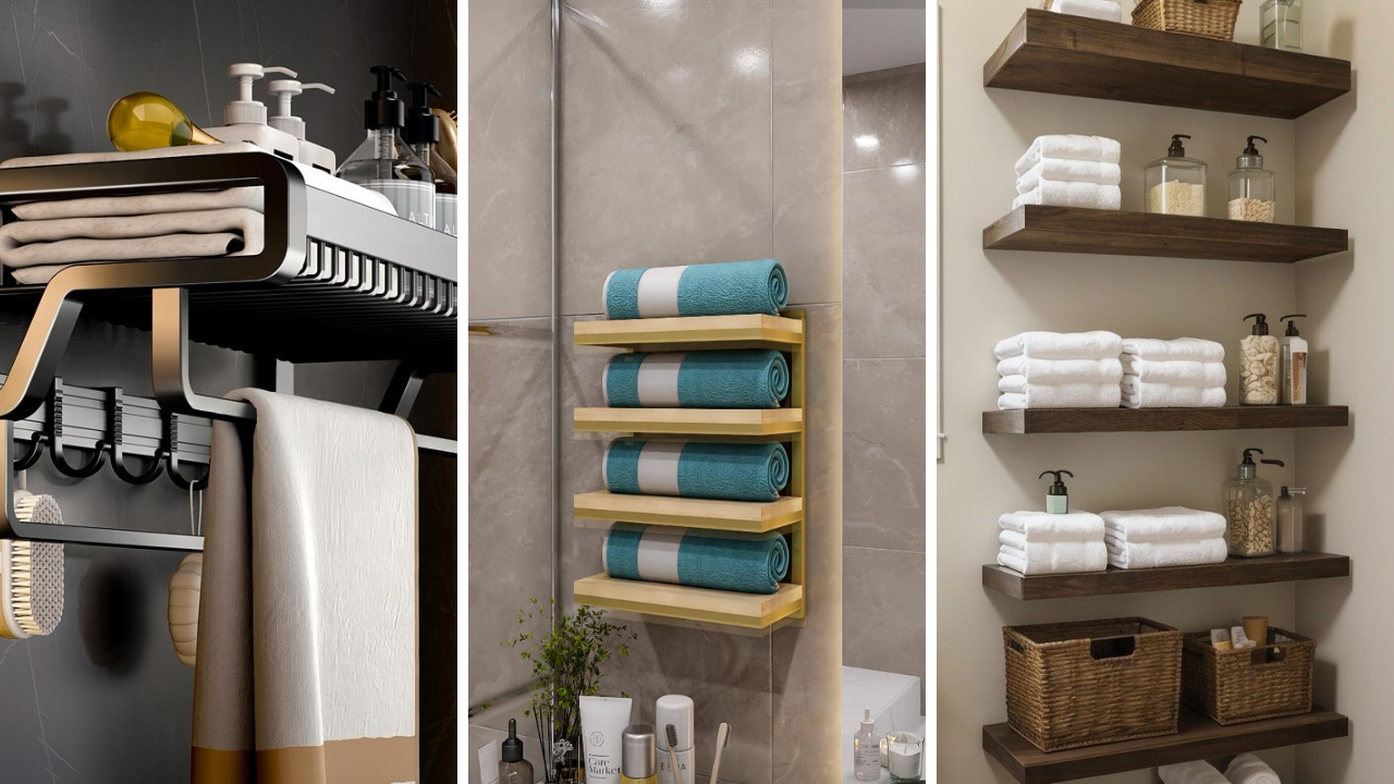 bathroom towel storage