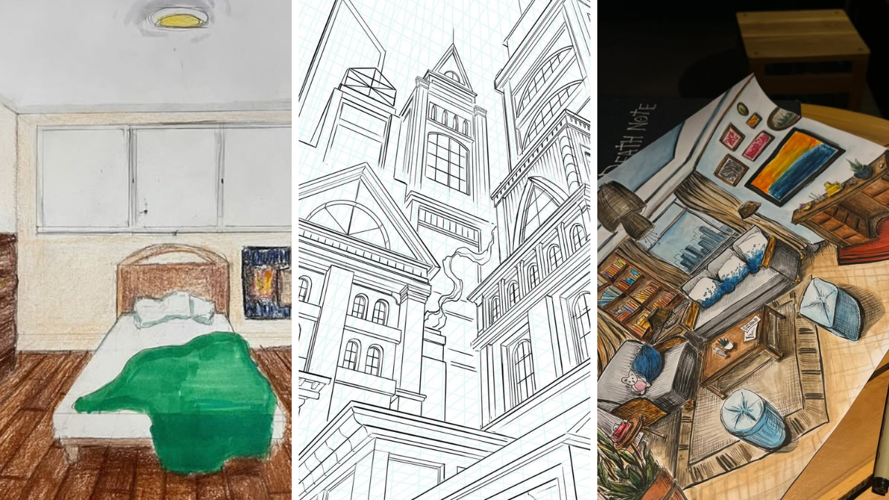perspective room drawing