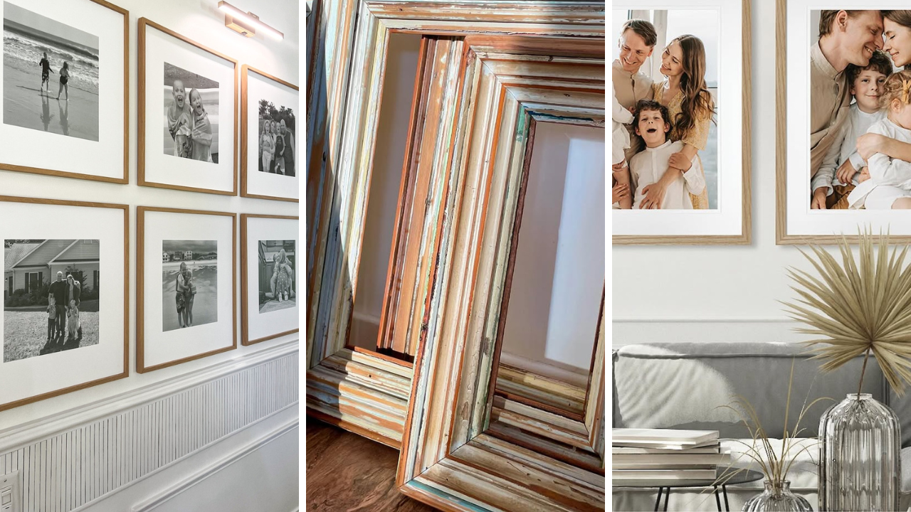 picture frames on the wall
