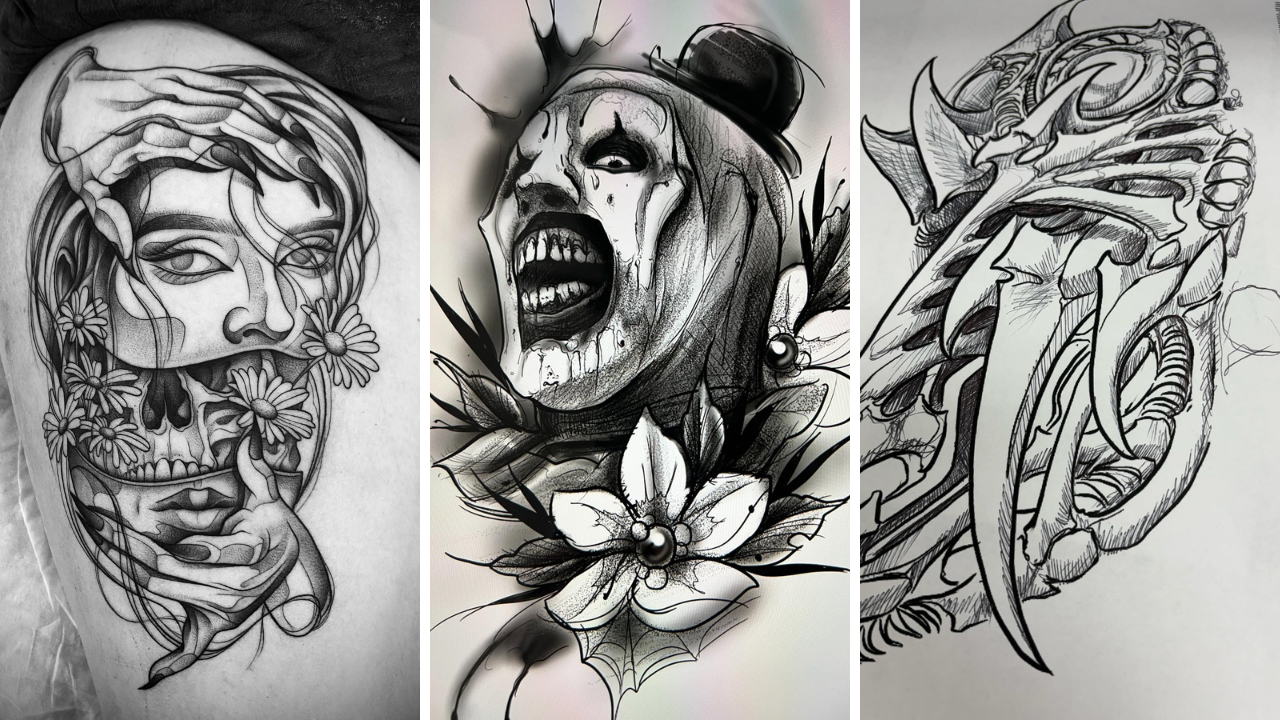 tattoo style drawings